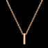 LETTER I INITIAL NECKLACE 9 CARAT ROSE GOLD | AUSTRALIA