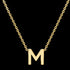 LETTER M INITIAL NECKLACE 9 CARAT YELLOW GOLD | AUSTRALIA