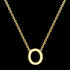 LETTER O INITIAL NECKLACE 9 CARAT YELLOW GOLD | AUSTRALIA