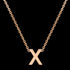 LETTER X INITIAL NECKLACE 9 CARAT ROSE GOLD | AUSTRALIA