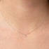 9 CARAT ROSE GOLD LETTER P INITIAL NECKLACE