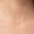 9 CARAT WHITE GOLD LETTER O INITIAL NECKLACE