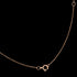 9 CARAT ROSE GOLD LETTER P INITIAL NECKLACE