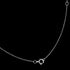 9 CARAT WHITE GOLD LETTER H INITIAL NECKLACE