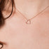 GEORGINI HERA ROSE GOLD HEART NECKLACE - MODEL VIEW