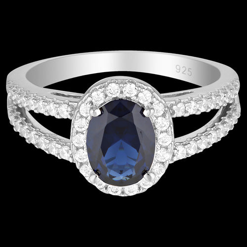 GEORGINI AURORA GLORY SAPPHIRE SILVER RING