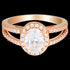 GEORGINI AURORA GLORY ROSE GOLD RING