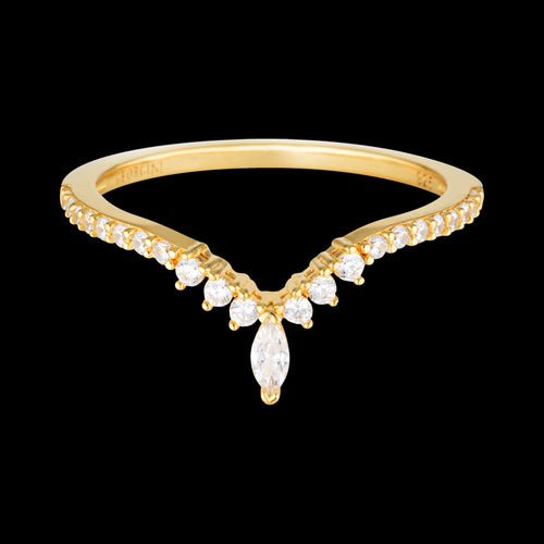 GEORGINI ROCK STAR TIARA GOLD RING