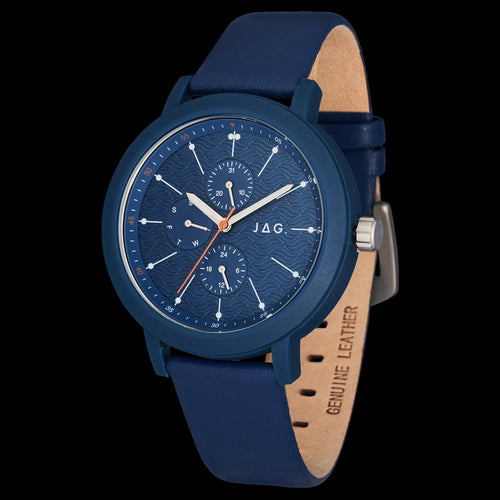 JAG MARLO ALL BLUE LOW IMPACT UNISEX WATCH - ANGLE VIEW