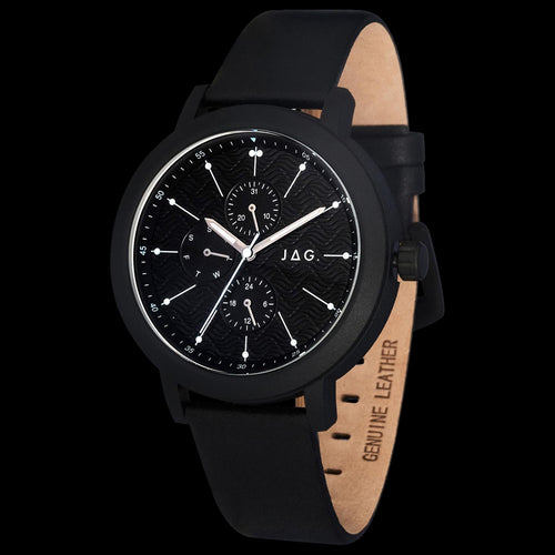 JAG MARLO ALL BLACK LOW IMPACT UNISEX WATCH - ANGLE VIEW