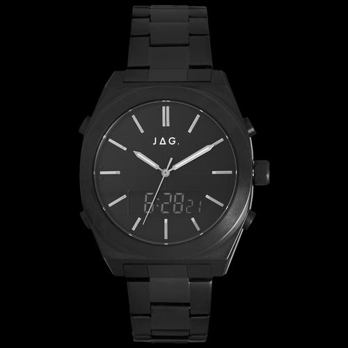 JAG LINCOLN ALL BLACK ANALOG DIGITAL MEN'S WATCH