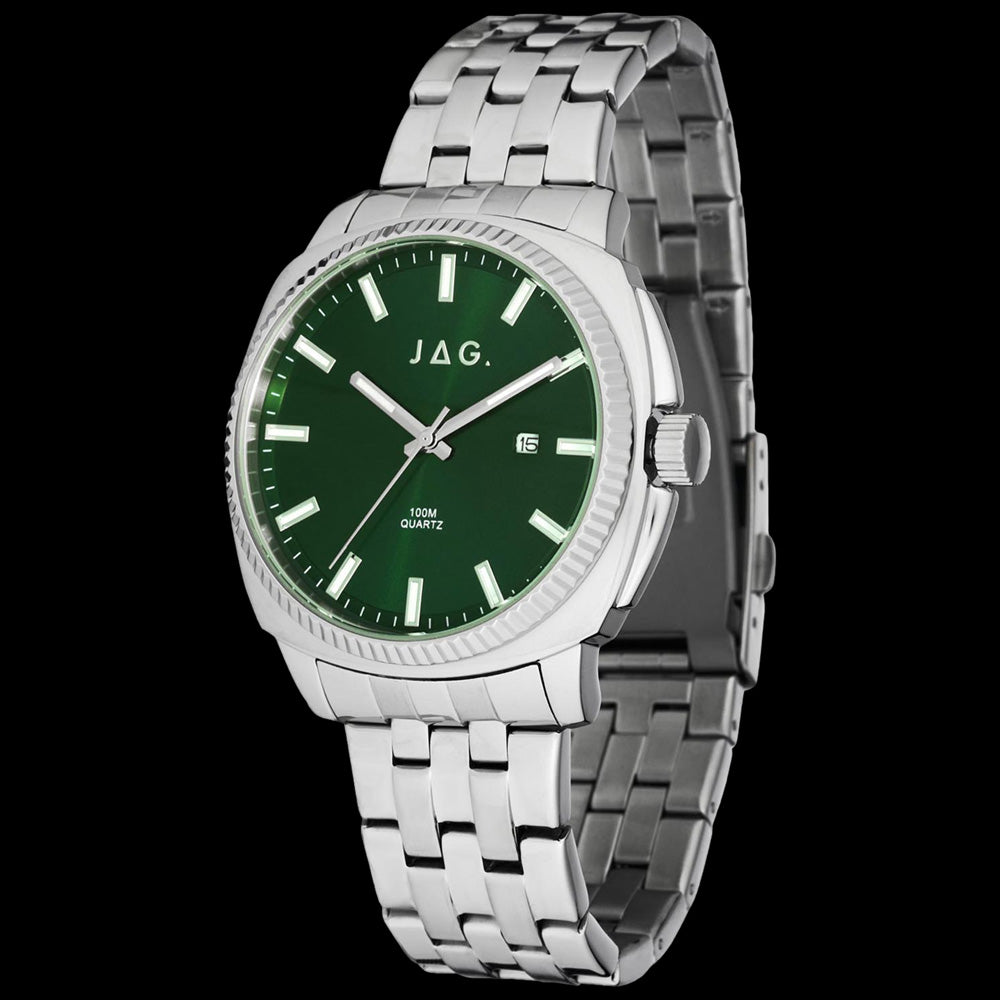 JAG LOGAN GREEN DIAL MEN'S WATCH - ANGLE VIEW