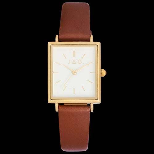 JAG AIRLIE BROWN LEATHER GOLD LADIES WATCH