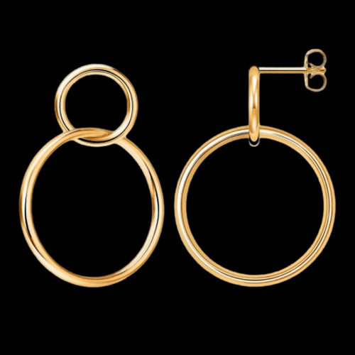 KAGI GOLD DUO HOOP EARRINGS