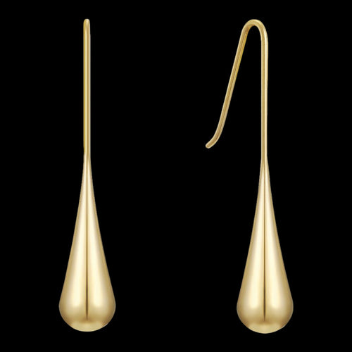 KAGI DROPLET GOLD EARRINGS