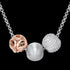 KAGI SUNSET TRIO STERLING SILVER NECKLACE - CLOSE-UP