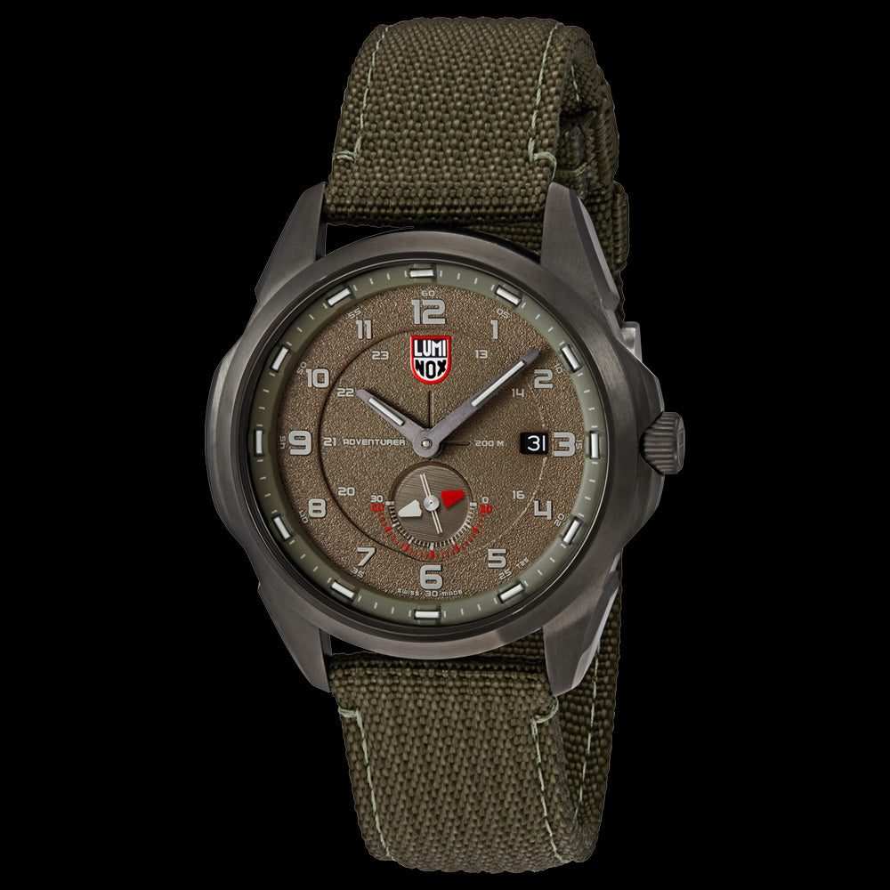 LUMINOX ATACAMA ADVENTURER FIELD CAMO WATCH 1767 - TILT VIEW