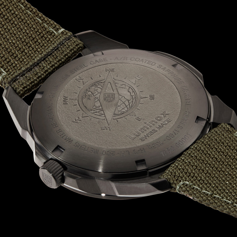 LUMINOX ATACAMA ADVENTURER FIELD CAMO WATCH 1767 - CASEBACK