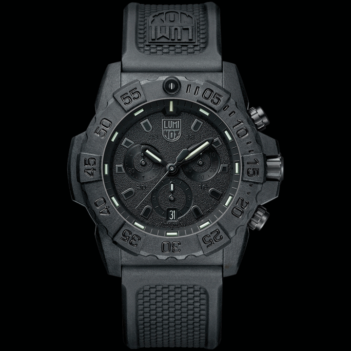 Luminox Navy Seal Chronograph Dive Watch 3581.BO Australia Silver Steel