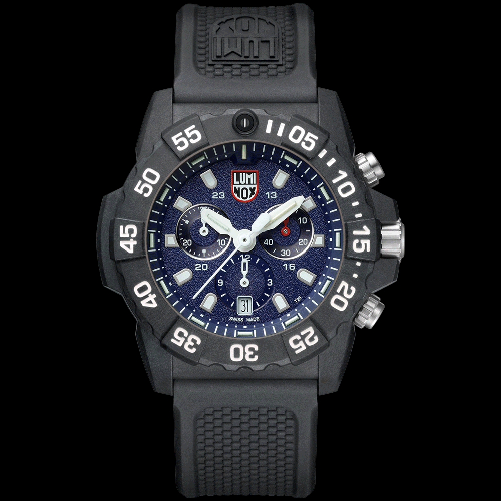 LUMINOX NAVY SEAL CHRONOGRAPH MILITARY DIVE WATCH 3583 - NIGHT/DAY