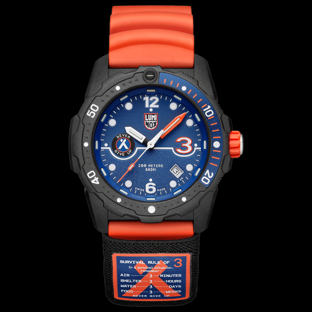 LUMINOX BEAR GRYLLS SURVIVAL LIMITED EDITION RULE OF 3 WATCH 3723.R3 - NIGHT/DAY