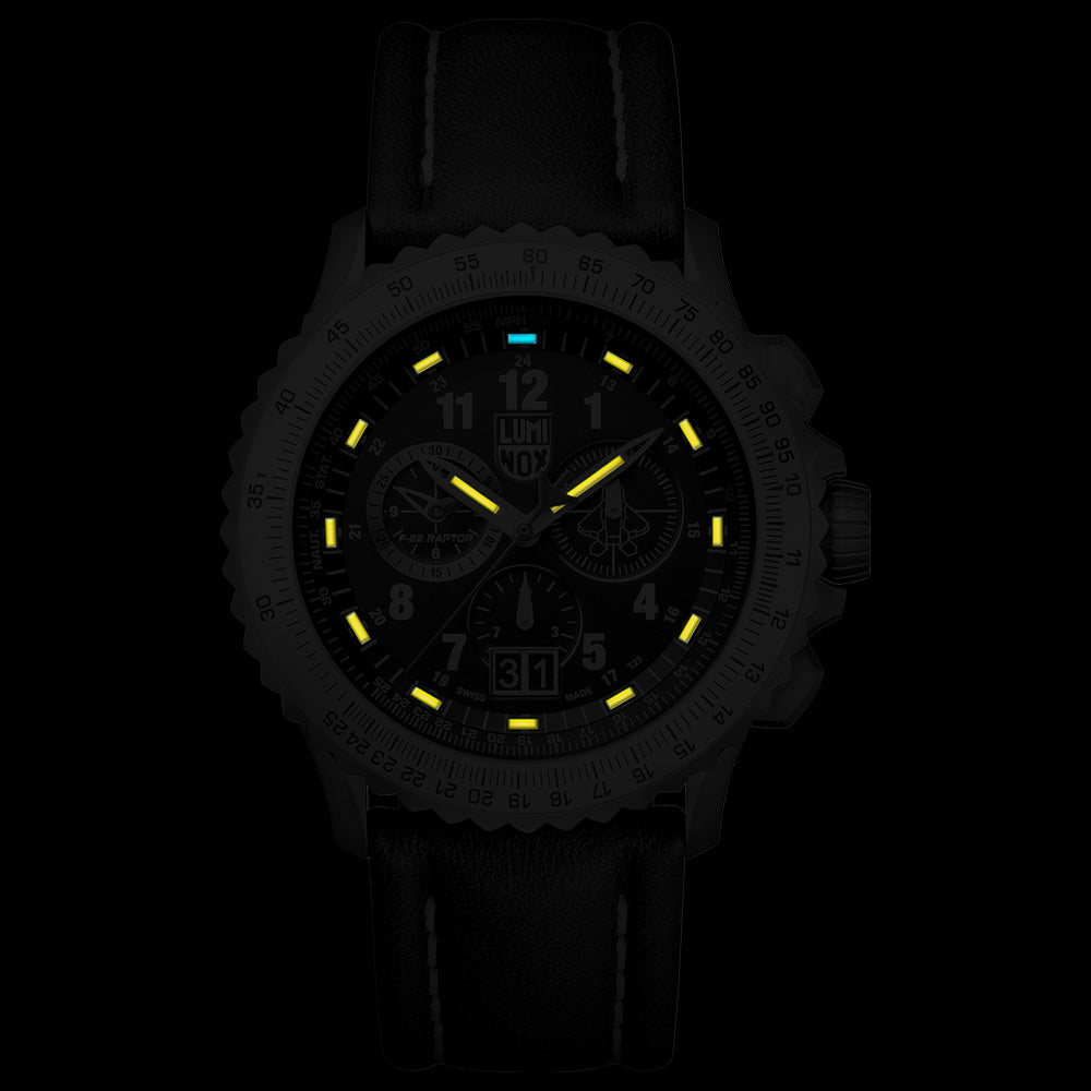 LUMINOX F-22 RAPTOR PILOT WATCH 9241 - NIGHT VIEW