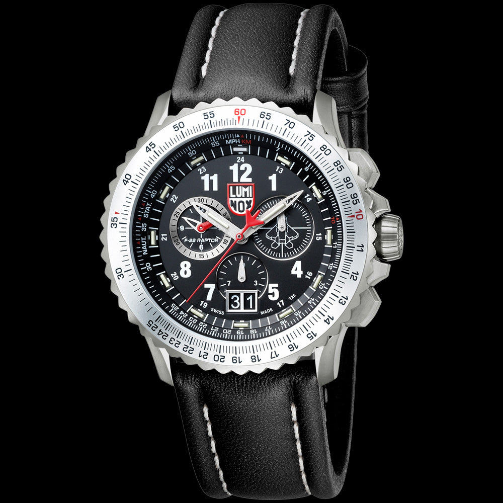 LUMINOX F-22 RAPTOR PILOT WATCH 9241 - TILT VIEW