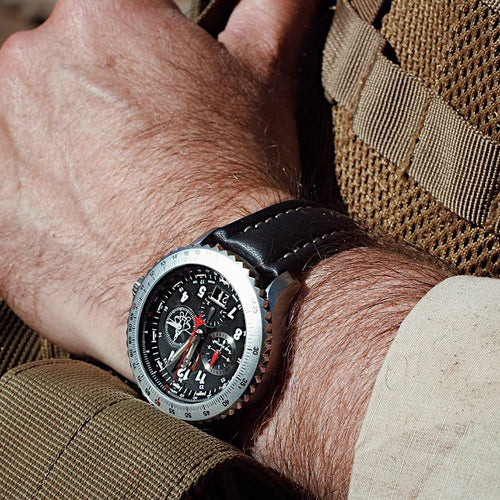 LUMINOX F-22 RAPTOR PILOT WATCH 9241 - WRIST VIEW