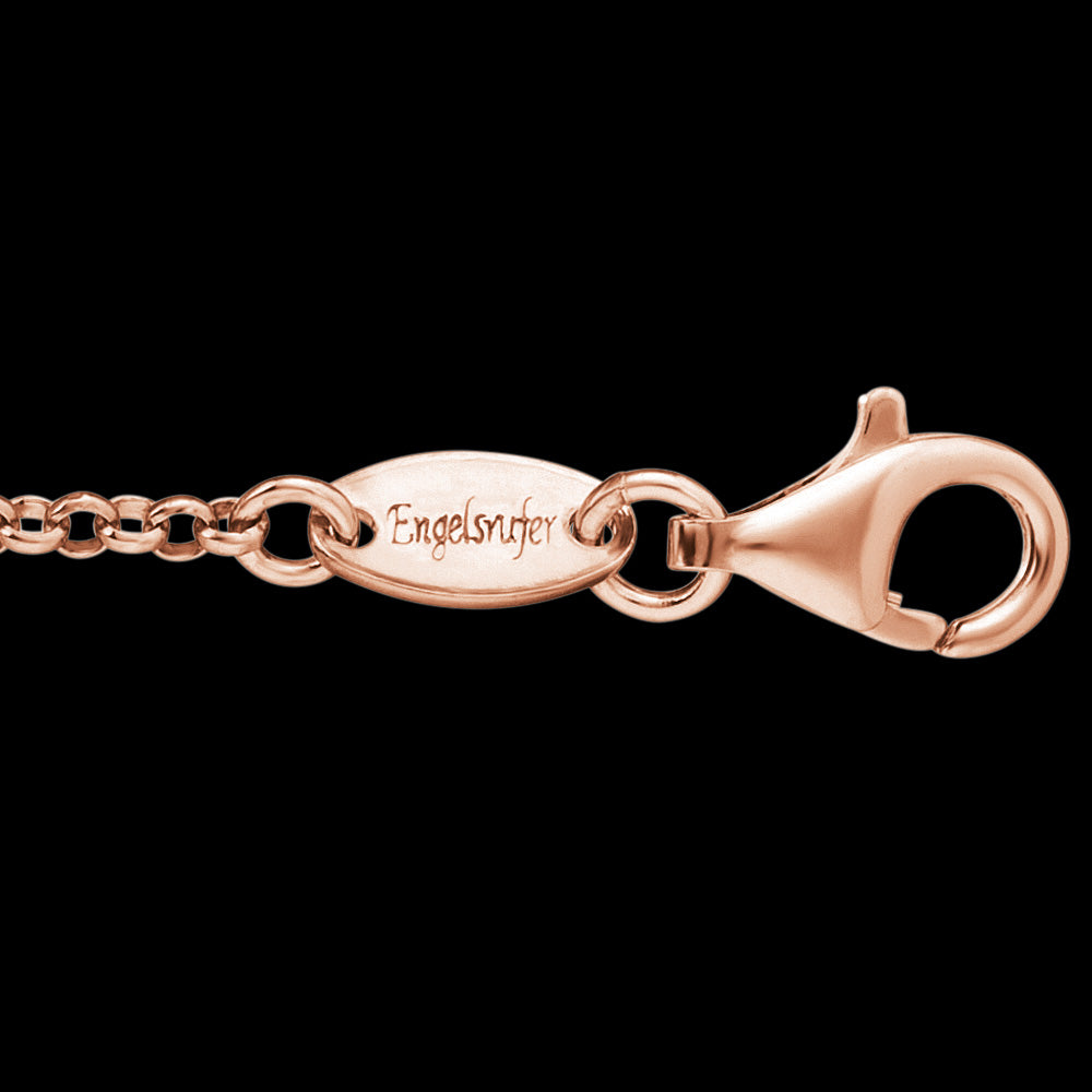 ENGELSRUFER ROSE GOLD 2.1MM PEA CHAIN NECKLACE - CLASP CLOSE-UP