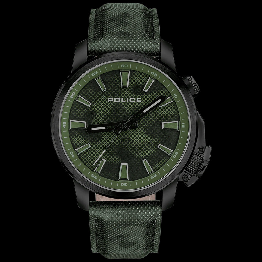 POLICE KAVALAN MEN'S KHAKI GREEN WATCH