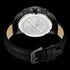 POLICE HUNTLEY MEN'S BLACK LEATHER WATCH - BACK VIEW