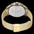 POLICE RAHO MEN'S SKULL DIAL GOLD WATCH - BACK VIEW