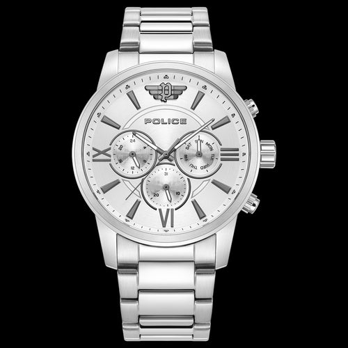 POLICE AVONDALE MEN'S SILVER WATCH