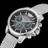 POLICE MENSOR MEN'S SILVER GREY DIAL WATCH - SIDE VIEW