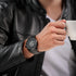 POLICE GREENLANE MEN'S ALL BLACK WATCH - WRIST VIEW