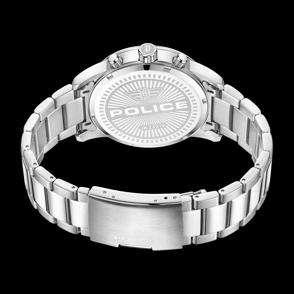 POLICE GREENLANE MEN'S BLUE DIAL WATCH - BACK VIEW