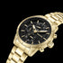 POLICE NEIST MEN'S GOLD BLACK DIAL WATCH - ANGLE VIEW