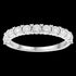 DIAMOND 9K WHITE GOLD BAND RING - FRONT VIEW