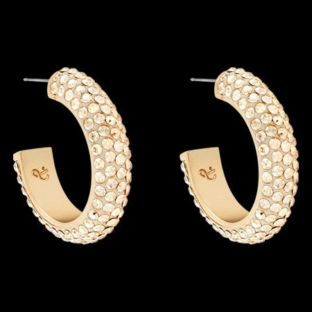 LOLA AND GRACE GOLD MINI LOOP CREOLE HOOP EARRINGS