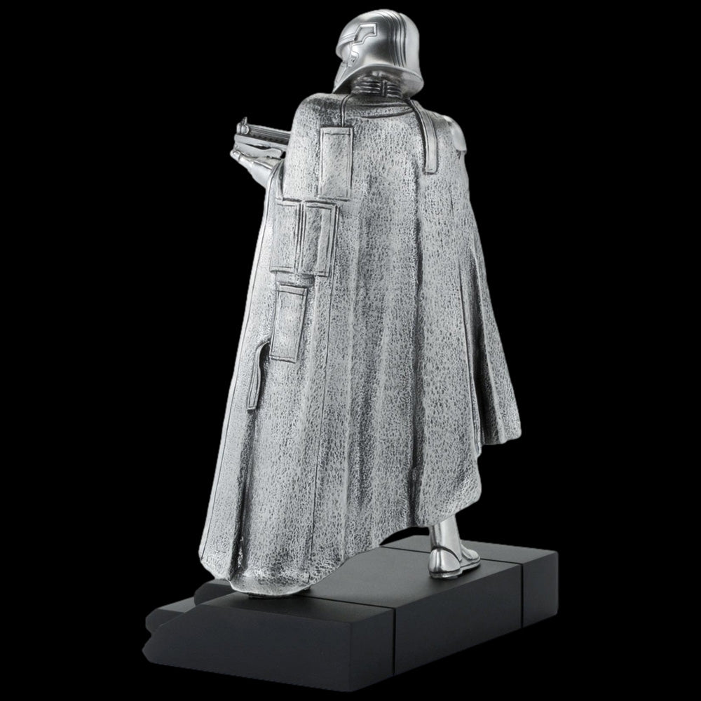 STAR WARS ROYAL SELANGOR CAPTAIN PHASMA PEWTER LIMITED EDITION FIGURINE - BACK VIEW