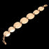 ELLANI STAINLESS STEEL GOLD IP SEVEN DISCS BRACELET