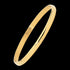 ELLANI STAINLESS STEEL GOLD IP CLASSIC CONVEX BRACELET