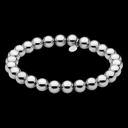 ELLANI STAINLESS STEEL CONTINUOUS BALL BRACELET