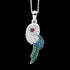 ELLANI STERLING SILVER CZ PRETTY PARROT NECKLACE