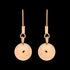 ELLANI STAINLESS STEEL HIGH POLISH ROSE GOLD IP BALL DROP EARRINGS