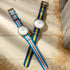 TIMEX WEEKENDER FAIRFIELD SILVER CASE BLUE WHITE STRAP WATCH - BEAUTY VIEW 2