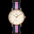 TIMEX WEEKENDER FAIRFIELD ROSE GOLD BLUE PINK STRAP WATCH