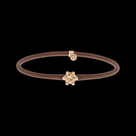 LE CORONE MIGNON ROSE GOLD CHAMPAGNE CZ BRACELET