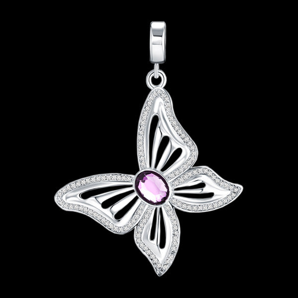 KAGI PURPLE BUTTERFLY WINGS OF LOVE SMALL PENDANT