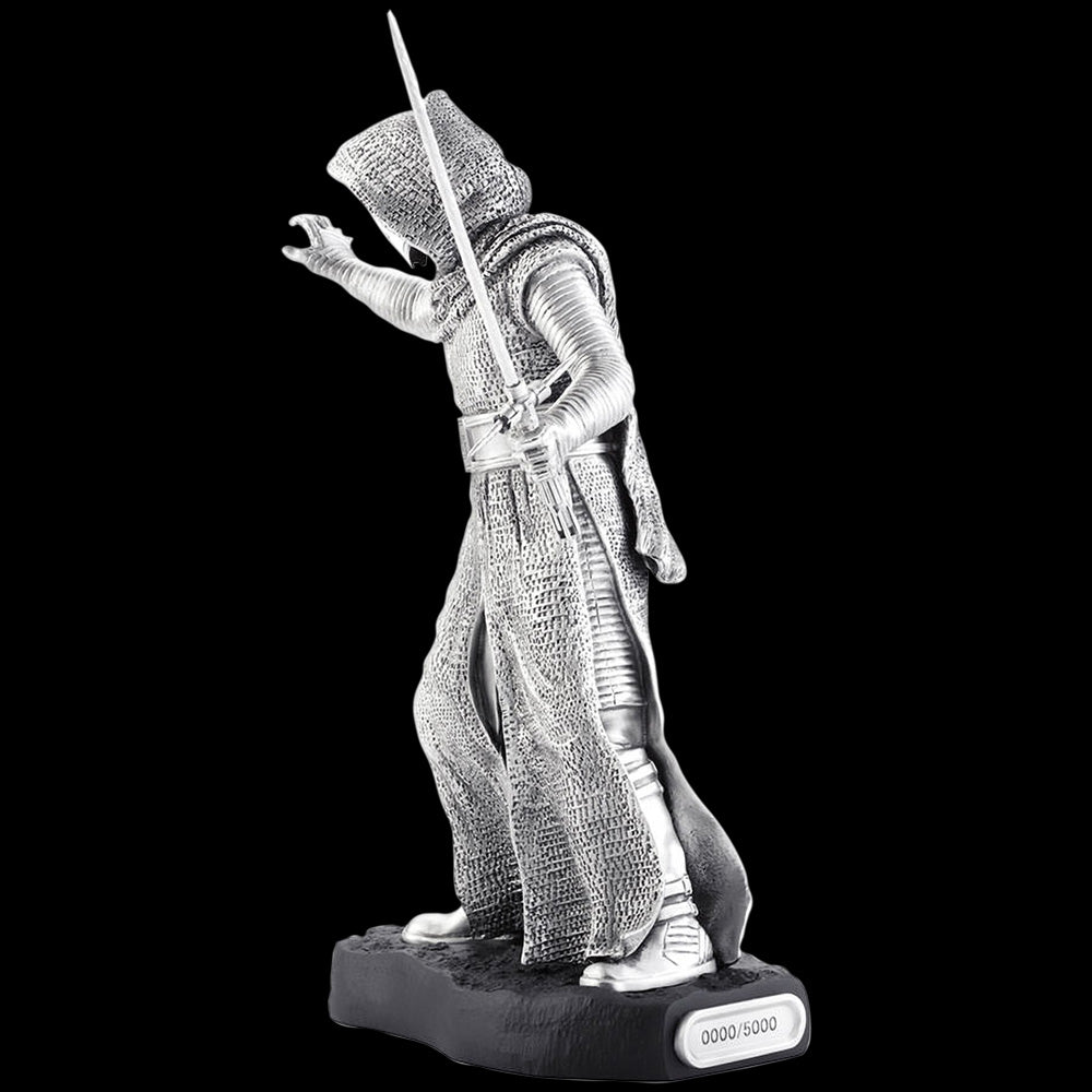 STAR WARS ROYAL SELANGOR KYLO REN LIMITED EDITION PEWTER FIGURINE - SIDE VIEW 2